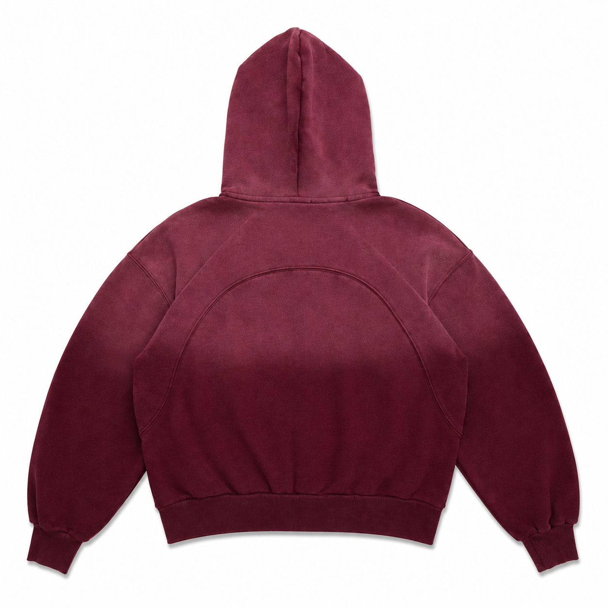 RED FADED ZIP UP
